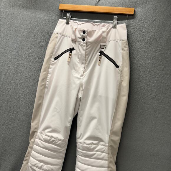Lole Ski Pants Womens Small White Mont Tremblant Snow Pant Insulated Waterproof - Picture 7 of 16
